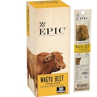 Picture of Epic Provisions Wagyu Beef Steak Strips, Grass-Fed, 20 Ct - 0.8oz