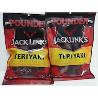 Picture of Jack Links Meat Snacks Teriyaki Beef Jerky, Pack of 2 - 16 Oz