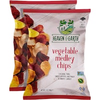 Heaven & Earth Vegetable Medley Chips, Pack of 2 - 5 Oz