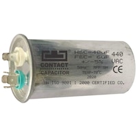 Picture of Delhi Arts AC/DC Dual Conditioner Capacitor, 40 + 6 MFD