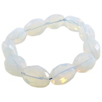 Picture of Remedywala Opalite Attractive Bracelet, White, 8mm