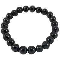 Picture of Remedywala Tourmaline Natural Stone Bracelet, Black, 8mm