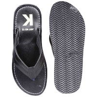 Picture of Keyland Men's Comfortable Flip Flops Slippers, Black