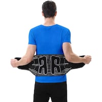 Picture of Snusim Back Brace Posture Corrector for Lower Back, Black