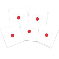 Picture of Fashiontats Japanese Flag Temporary Tattoos, Removable, 10pcs
