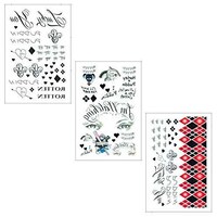 Picture of DaLin Temporary Tattoos for Costume Accessories & Parties, 3Sheets - HQ Collection