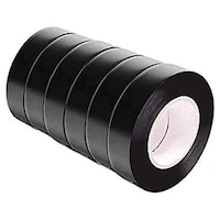 Picture of Delhi Arts PVC Electrical Insulation Tape, Black, Set of 6