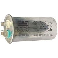 Delhi Arts AC/DC Dual Conditioner Capacitor, 36 + 6 MFD