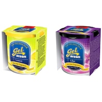 Picture of Areon Gel Car Freshener, Lemon and Lilac, 80gm, Pack of 2