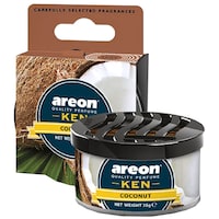 Picture of Areon Ken Gel Car Air Freshener, Coconut, Brown, 35gm