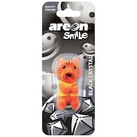 Picture of Areon Smile Liquid Leopard Toy Car Air Freshener, Black Crystal, Pack of 2