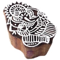Picture of Royal Kraft Beautiful Printing Blocks Lord Ganesha Shapes Wood Stamp