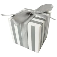 Pack2Gift Stripe Cube Gift Boxes, Set of 50 Pcs