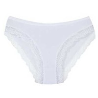 PMY 100% Cotton Knitted Lace Fabric Women Panties, Pack Of 12Pcs