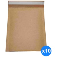 Abha Print Self Sealing Bubble Envelope, 7 x 5inch, Brown, Pack of 10