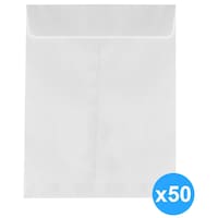 Picture of Abha Print A4 Letter Envelopes, 10 x 12 inch, White, Pack of 50