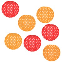 Lamps of India Decorative Polka Dot Paper Hanging Round Lanterns, Pack of 6