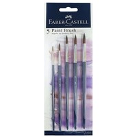 Picture of Faber-Castell Angular Synthetic Round Brushes, Set of 5