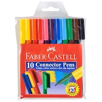 Faber Castell Clipped Connector Pens, Set of 10