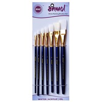 Picture of Anmol Art & Frames Synthetic Artist Painting Flat Brushes, Set of 7