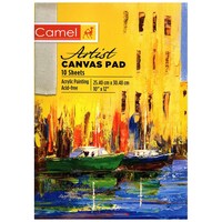 Camel Artist Canvas Pad, White