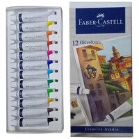Faber Castell Creative Studio Oil Pastell, Set of 12 Tubes