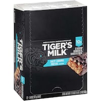 Picture of Tiger's Milk Salty Caramel Pretzel Flavored Protein Bar,Pack of 12 - 42 g
