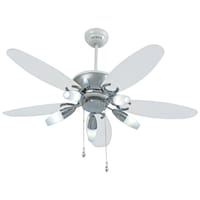 Picture of Surya Aerolite Ceiling Fan, 72 W, Chrome White