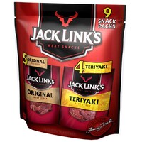 Picture of Jack Link'S Original And Teriyaki Beef Jerky, 9 Count - 11.25oz