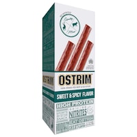 Picture of Ostrim Grass-Fed Beef & Elk Jerky Snack Sticks-Sweet & Spicy Flavor, Pack of 10 - 1.5 Oz