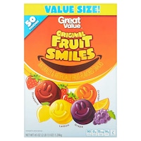 Picture of Great Value Original Fruit Smiles Fruit Snacks, Pack of 50 - 45 Oz