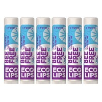 Picture of Eco Lips Bee Free Vegan Unscented 100% Natural Lip Balm, 6 Pcs