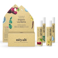 Picture of Noyah Organic Lip Balm Pack - Cherry, Vanilla, Spearmint, Unscented