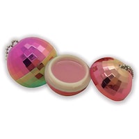 Picture of Iscream Rainbow Disco Ball Shaped Strawberry Scented Lip Balm with Chain