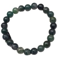Picture of Remedywala Moss Agate Bracelet, Green, 8mm
