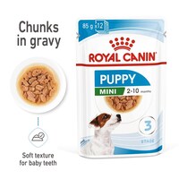 Royal Canin Size Health Nutrition Mini Puppy Wet Food, 85g, Box of 12 Pouches