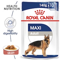 Royal Canin Size Health Nutrition Maxi Adult Wet Food, 140g, Box of 10 Pouches