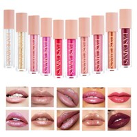 Picture of Handaiyan Pearlescent Glitter Matte Liquid Lip Gloss Set, Set of 10