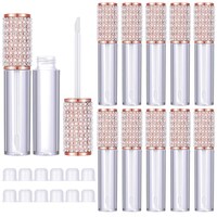 Picture of Maitys Crystal Rhinestone Lip Gloss Containers, Pack of 12, 5ml, Rose Gold