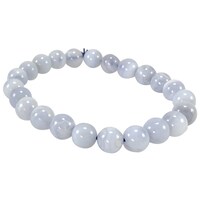 Picture of Remedywala Lace Agate Bracelet, Blue, 8mm