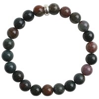 Picture of Remedywala Bloodstone Bracelet with Ring Charm, Multicolor, 8mm