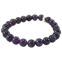 Picture of Remedywala Amethyst with Ring Bracelet, Purple, 8mm