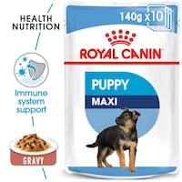 Royal Canin Size Health Nutrition Maxi Puppy Wet Food, 140g, Box of 10 Pouches