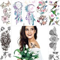 Picture of Fanoshon Large Sexy Rose Flower Arm Temporary Tattoos, 10 Sheets