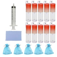 Picture of Comeonai Cosmetic Lipgloss Container Tube with Syringe, 4ml, Pack of 10, Red