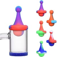 Mianyang Unbreakable Colorful Art Lovely Silicone Cap, 5Pcs