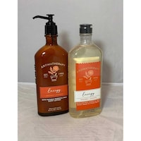 Picture of Bath & Body Works Aromatherapy Body Wash & Lotion Set, Energy Orange & Ginger
