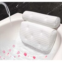 Picture of Yameaer Ergonomic Bathtub Spa Pillow with 4D Air Mesh Technology, White