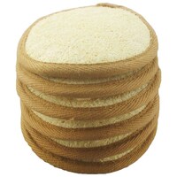 Picture of Mr.Cui'Shop Natural Exfoliating Face Pad Loofah Sponge, 4" - Pack of 6