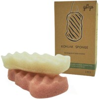 Picture of Go1Go Konjac Body Sponge, Natural & Pink - 2Pc Set